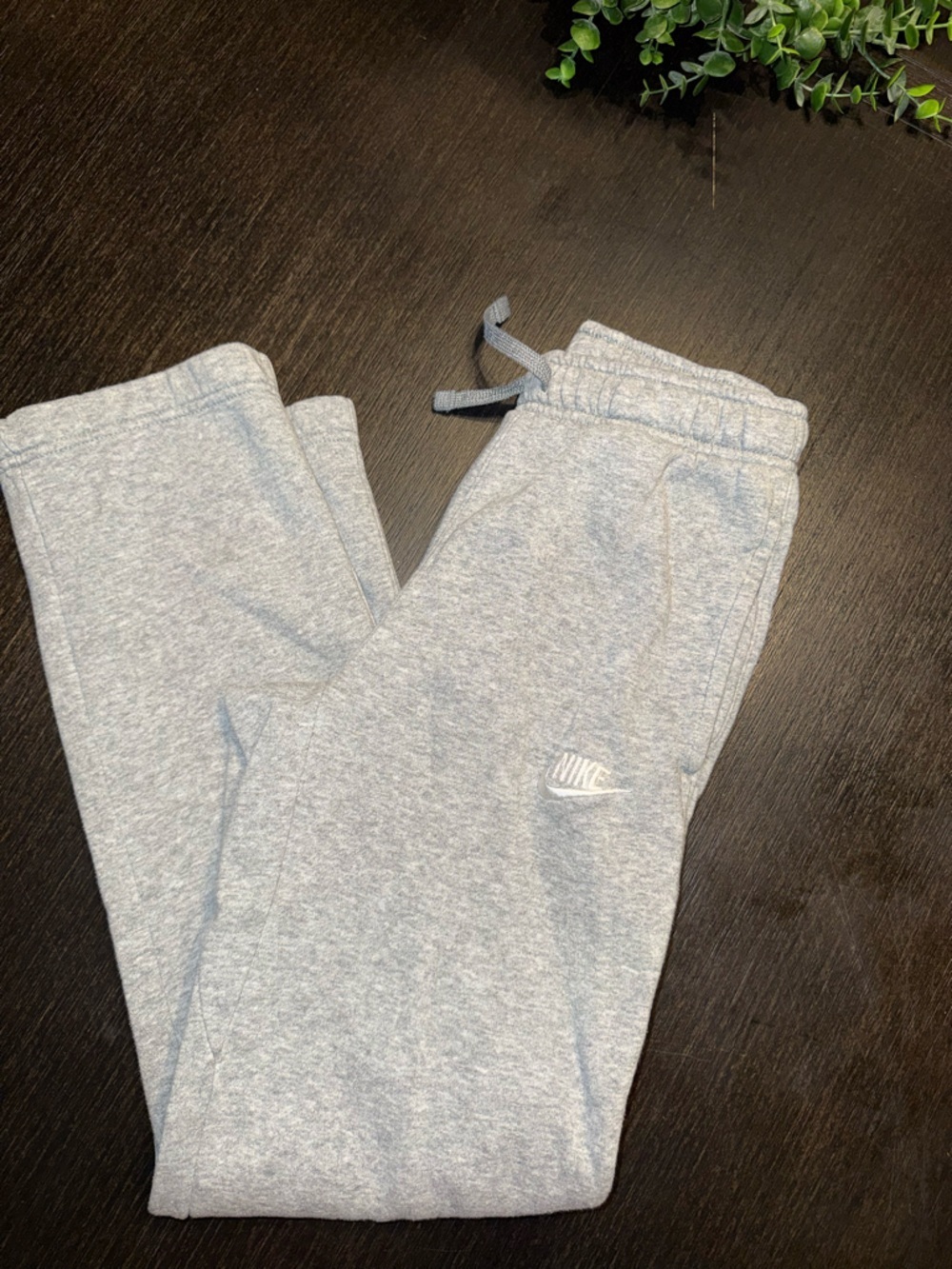 Nike Kids Light Heather Gray Jogger Sweatpants